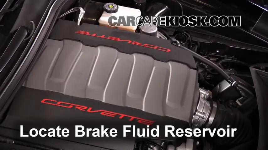 2015 Chevrolet Corvette Stingray 6.2L V8 Convertible Brake Fluid Add Fluid